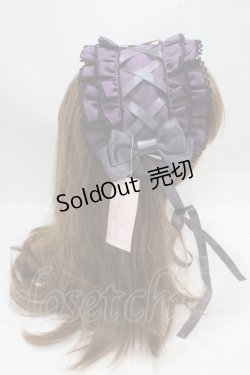 画像3: metamorphose / レースアップフリルヘッドドレス  紫 Y-25-03-21-049-ME-AC-SZ-ZY