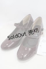 axes femme / エナメル＆ベロアパンプス M ワイン Y-25-03-21-054-AX-SH-SZ-ZY