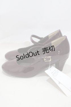 画像2: axes femme / エナメル＆ベロアパンプス M ワイン Y-25-03-21-054-AX-SH-SZ-ZY