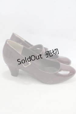 画像4: axes femme / エナメル＆ベロアパンプス M ワイン Y-25-03-21-054-AX-SH-SZ-ZY