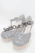 axes femme / コサージュ付きグルカサンダル L 黒 Y-25-03-21-056-AX-SH-SZ-ZY