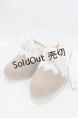 axes femme / BIGリボンスエードミュール M チャ Y-25-03-21-059-AX-SH-SZ-ZY