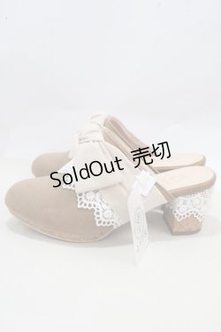 画像2: axes femme / BIGリボンスエードミュール M チャ Y-25-03-21-059-AX-SH-SZ-ZY