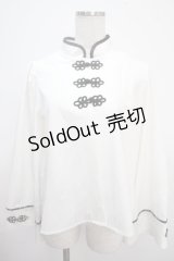 axes femme kawaii / メイリンブラウス M 白 Y-25-03-21-061-AX-BL-SZ-OS