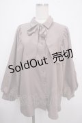 axes femme / リボン付ボリューム袖ブラウス F ピンク Y-25-03-21-064-AX-BL-SZ-ZS