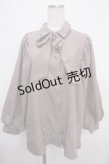 axes femme / リボン付ボリューム袖ブラウス F ピンク Y-25-03-21-064-AX-BL-SZ-ZS