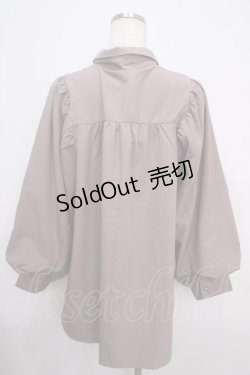 画像2: axes femme / リボン付ボリューム袖ブラウス F ピンク Y-25-03-21-064-AX-BL-SZ-ZS
