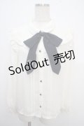 axes femme / ローズ刺繍リボン付ブラウス F 生成り Y-25-03-21-069-AX-BL-SZ-ZI
