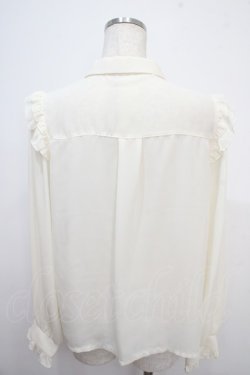 画像2: axes femme / ローズ刺繍リボン付ブラウス F 生成り Y-25-03-21-069-AX-BL-SZ-ZI