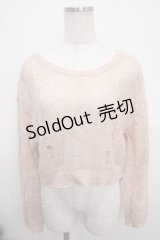 axes femme POETIQUE / 2WAYモヘアニットプルオーバー M オレンジ Y-25-03-21-084-AX-TO-SZ-ZI