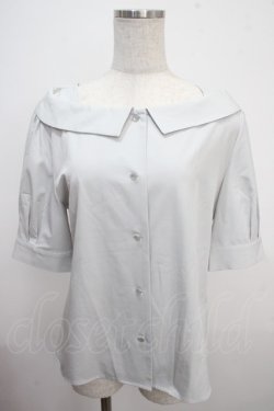 画像1: F&A / 衿付きオフショルシャツ F ライトグレー Y-25-03-21-085-LO-BL-SZ-ZY