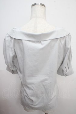 画像2: F&A / 衿付きオフショルシャツ F ライトグレー Y-25-03-21-085-LO-BL-SZ-ZY