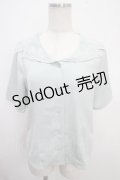 an another angelus / ローズ刺繍ハシゴカットワーク衿ブラウス F ミント Y-25-03-21-086-CA-BL-SZ-ZY