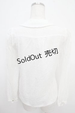 画像2: Blue rouge / ドット柄ブラウス  白 Y-25-03-21-087-CA-BL-SZ-ZY