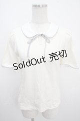 Fi.n.t / ストライプリボン衿付きカットトップス F アイボリー Y-25-03-21-089-CA-TO-SZ-ZY