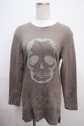 Ozz Croce / スカルptカットソー  ベージュ Y-25-03-21-098-OO-TO-SZ-ZY