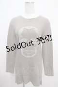 Ozz Croce / スカルptカットソー  ベージュ Y-25-03-21-098-OO-TO-SZ-ZY