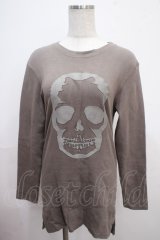 Ozz Croce / スカルptカットソー  ベージュ Y-25-03-21-098-OO-TO-SZ-ZY