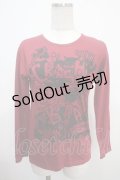 ALGONQUINS / プリントTシャツ F 赤 Y-25-03-21-100-AL-TO-SZ-ZY