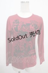 ALGONQUINS / プリントTシャツ F 赤 Y-25-03-21-100-AL-TO-SZ-ZY