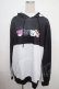 画像1: NieR Clothing / プリントフードプルパーカー  黒×白 Y-25-03-21-101-PU-TO-SZ-ZY (1)