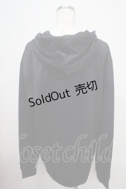 画像2: NieR Clothing / プリントフードプルパーカー  黒×白 Y-25-03-21-101-PU-TO-SZ-ZY