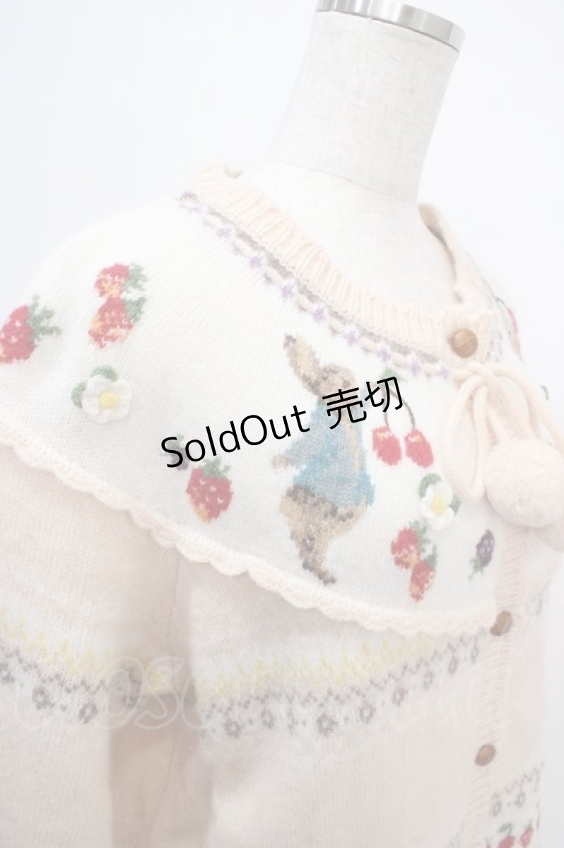 画像4: PINK HOUSE / PETER RABBIT CARDIGAN F アイボリー Y-25-03-21-109-LO-TO-SZ-ZY (4)
