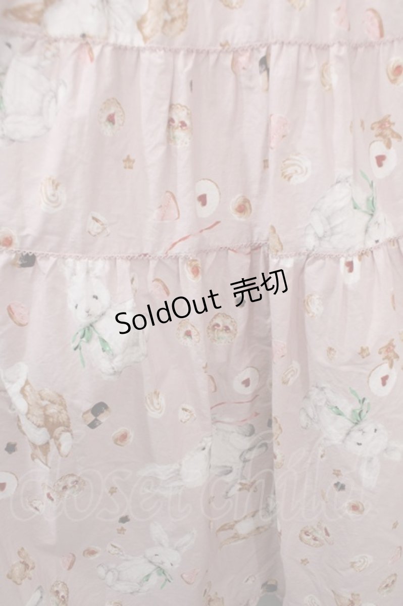 画像5: PINK HOUSE / クッキーラビッツプリントフード付きミディワンピース F ピンク Y-25-03-21-114-LO-OP-SZ-ZY (5)