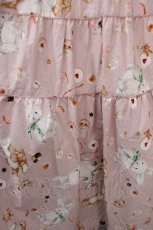 画像5: PINK HOUSE / クッキーラビッツプリントフード付きミディワンピース F ピンク Y-25-03-21-114-LO-OP-SZ-ZY (5)