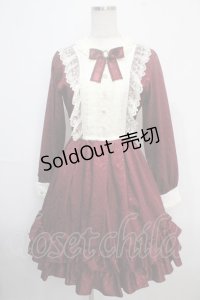Pina sweetcollection / ローズジャガードワンピース  ワイン Y-25-03-21-117-LO-OP-SZ-ZY