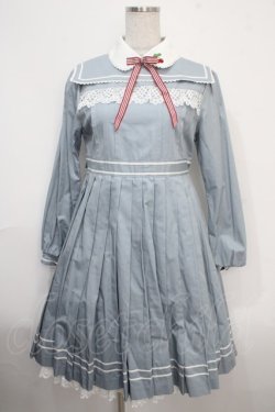 画像1: BABY,THE STARS SHINE BRIGHT / Love and Cherish youプリーツワンピース  スモーキーサックス Y-25-03-21-121-BA-OP-SZ-ZY