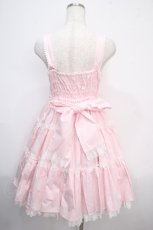 画像2: Angelic Pretty / 肩リボンジャンパースカート  ピンク Y-25-03-21-125-AP-OP-SZ-ZY (2)