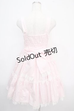 画像2: Angelic Pretty / 肩リボンジャンパースカート  ピンク Y-25-03-21-125-AP-OP-SZ-ZY