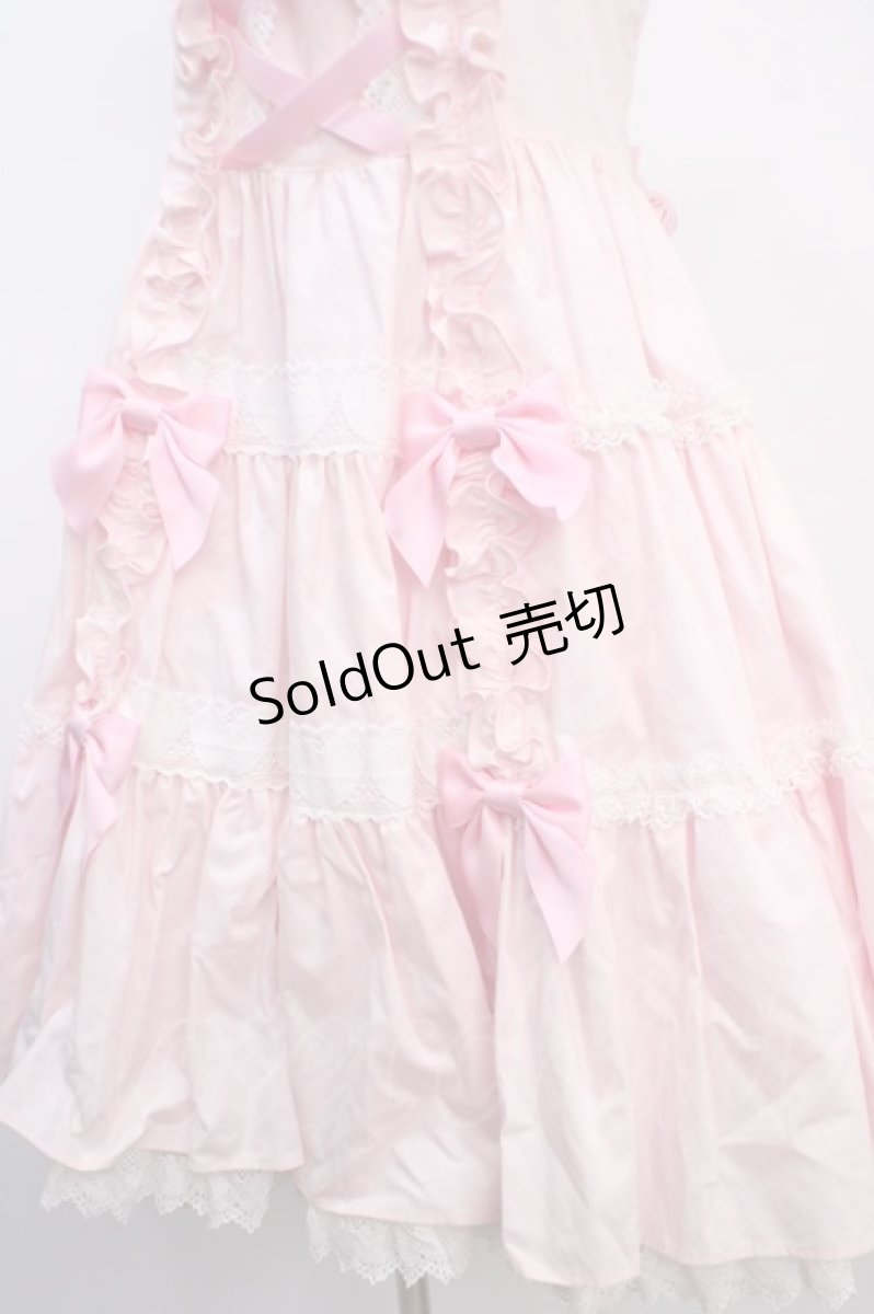 画像4: Angelic Pretty / 肩リボンジャンパースカート  ピンク Y-25-03-21-125-AP-OP-SZ-ZY (4)