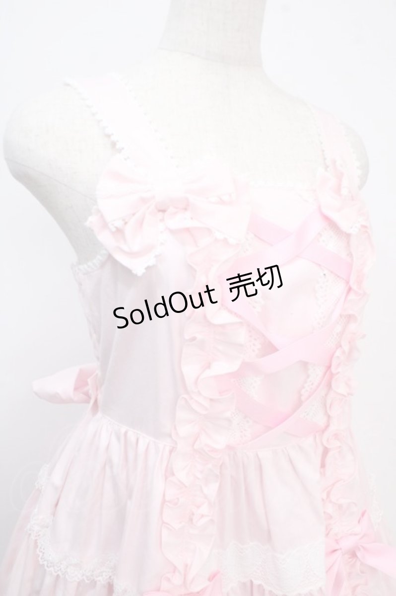 画像5: Angelic Pretty / 肩リボンジャンパースカート  ピンク Y-25-03-21-125-AP-OP-SZ-ZY (5)