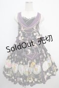 metamorphose / 花鹿の万華鏡タックジャンパースカート  黒壇 Y-25-03-21-128-ME-OP-SZ-ZY