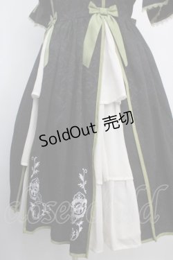 画像4: axes femme kawaii / 牡丹刺繍チャイナワンピース M 黒 Y-25-03-21-130-AX-OP-SZ-OS