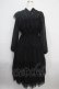 画像2: axes femme NOSTALGIE / ドットドビー×レースワンピ M 黒 Y-25-03-21-132-AX-OP-SZ-ZY (2)