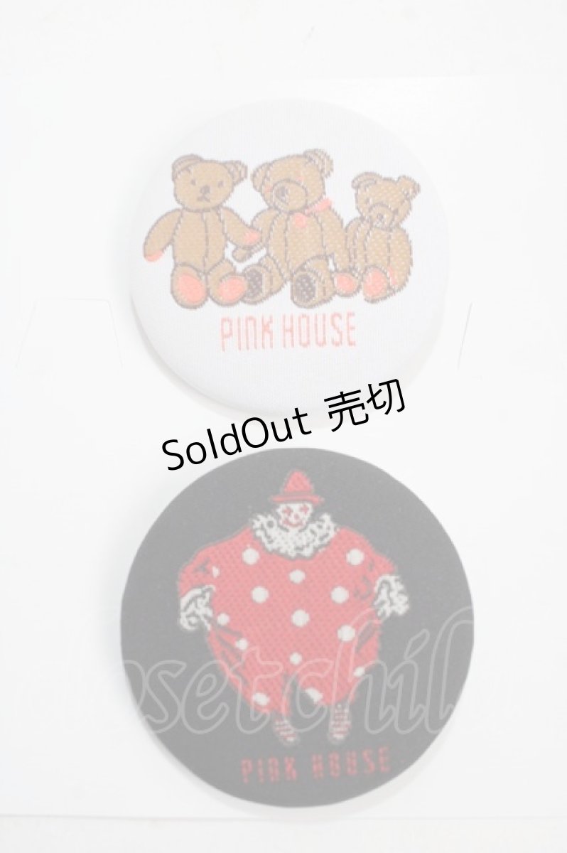 画像1: 【SALE】PINK HOUSE / 刺繍缶バッチ   Y-25-03-21-020-LO-ZA-SZ-ZT434-F002 (1)