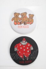 画像1: 【SALE】PINK HOUSE / 刺繍缶バッチ   Y-25-03-21-020-LO-ZA-SZ-ZT434-F002 (1)