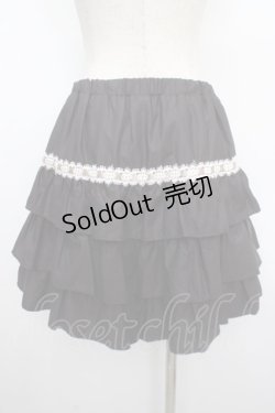 画像2: Blue rouge / 三段フリルスカート  黒 Y-25-03-21-138-CA-SK-SZ-ZY