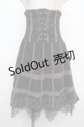 OZZ ANGELO / 2WAYシャーリングスカート  黒 Y-25-03-21-140-OO-SK-SZ-ZY