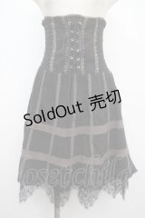 OZZ ANGELO / 2WAYシャーリングスカート  黒 Y-25-03-21-140-OO-SK-SZ-ZY