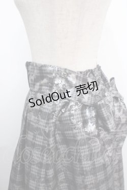 画像3: axes femme / メタリック×チェック柄スカート F グレー Y-25-03-21-145-AX-SK-SZ-ZS