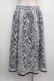 画像2: axes femme POETIQUE / チェックプリントレーススカート M 紺 Y-25-03-21-153-AX-SK-SZ-ZY (2)