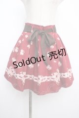 Ank Rouge / 薔薇ptスカート M ワイン Y-25-03-21-156-CA-SK-SZ-ZY