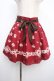 画像1: Ank Rouge / 薔薇ptスカート M ワイン Y-25-03-21-156-CA-SK-SZ-ZY (1)