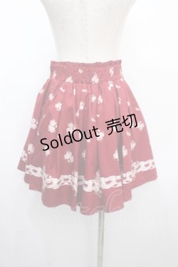 画像2: Ank Rouge / 薔薇ptスカート M ワイン Y-25-03-21-156-CA-SK-SZ-ZY