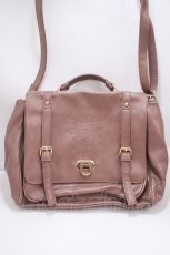 画像1: 【SALE】axes femme / 型押しサッチェルバッグ  ピンク Y-25-03-21-032-AX-BG-SZ-ZTK023 (1)