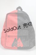 NieR Clothing / バイカラーリュック  赤×黒 Y-25-03-21-037-PU-BG-SZ-ZY